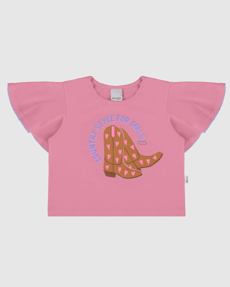 Blusa Infantil Menina Country Style For Girls Em Algodão Malwee Kids