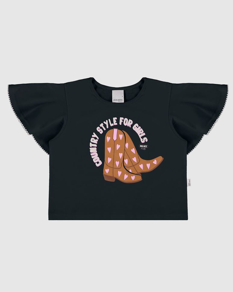 Blusa Infantil Menina Country Style For Girls Em Algodão Malwee Kids