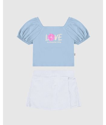 Conjunto Infantil Menina Love Is A Beautiful Thing Malwee Kids
