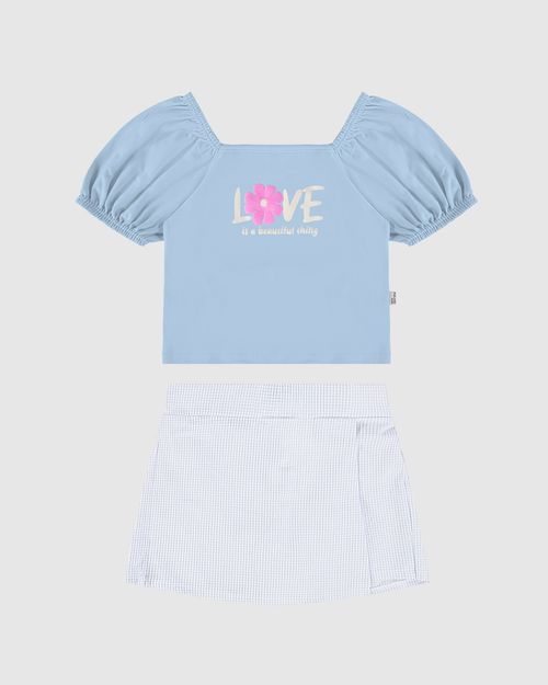 Conjunto Infantil Menina Love Is A Beautiful Thing Malwee Kids