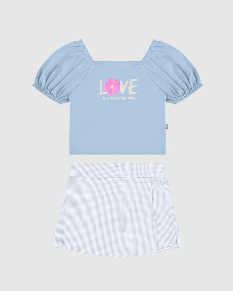Conjunto Infantil Menina Love Is A Beautiful Thing Malwee Kids