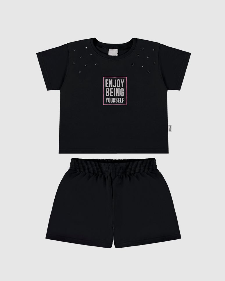 Conjunto Infantil Menina Enjoy Being Yourself Malwee Kids