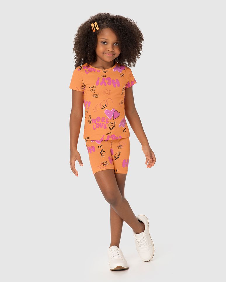 Blusa Infantil Menina Estampada Em Algodão Malwee Kids