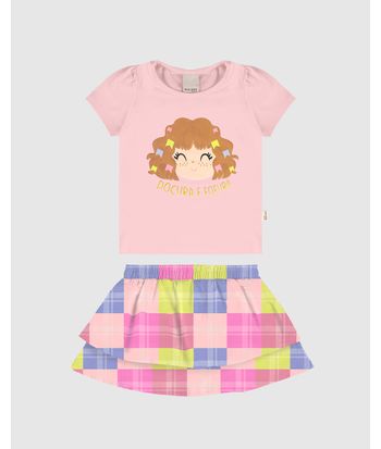 Conjunto Infantil Menina Doçura E Fofura Malwee Kids
