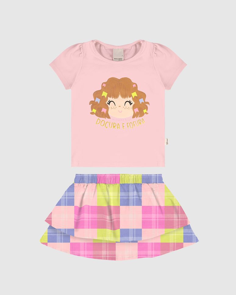 Conjunto Infantil Menina Doçura E Fofura Malwee Kids