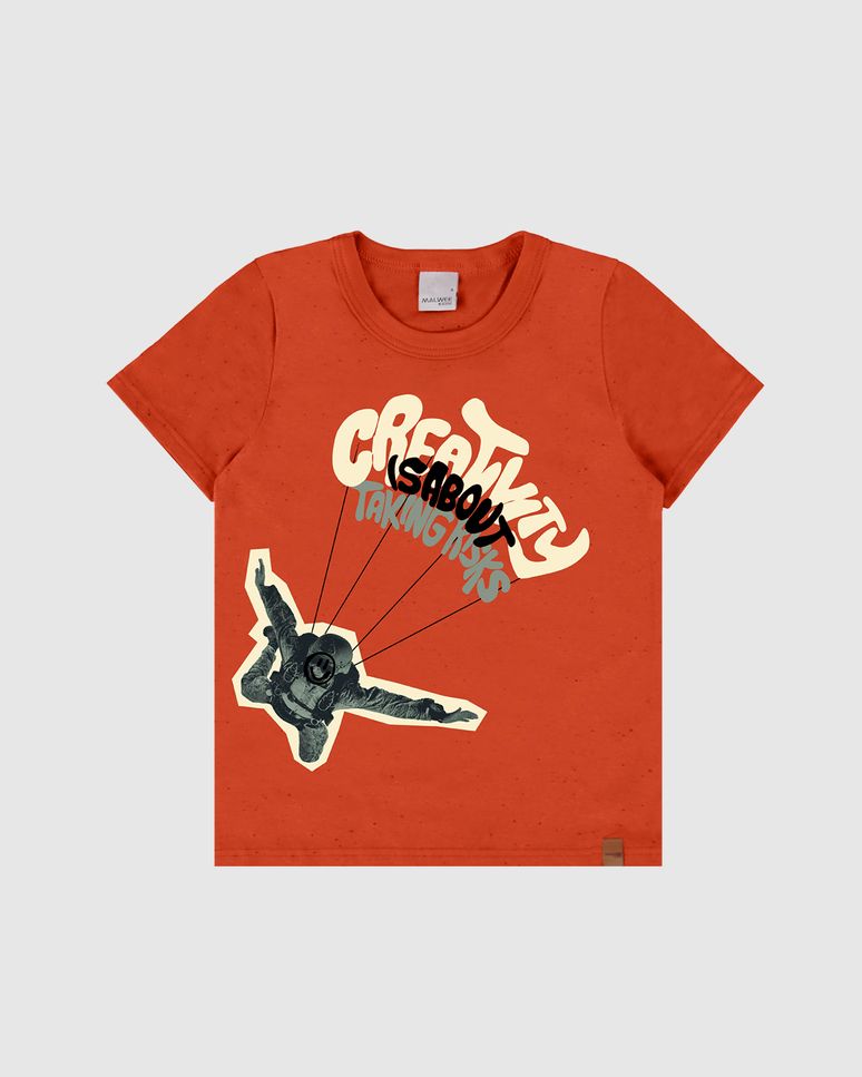 Camiseta Infantil Menino Creativity Em Malha Botonê Malwee Kids