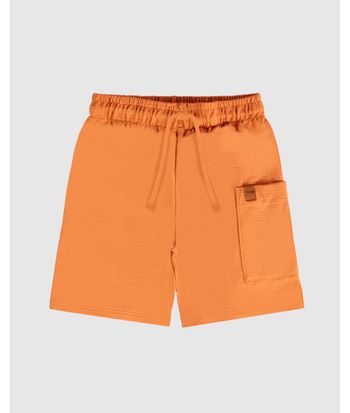 Bermuda Infantil Menino Bolso Lateral Em Malha Texturizada Malwee Kids
