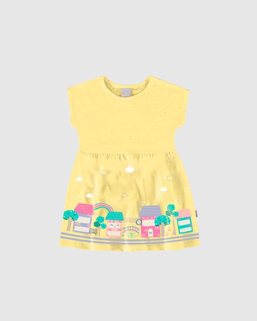 Vestido Infantil Rodado Em Malha Botonê Malwee Kids