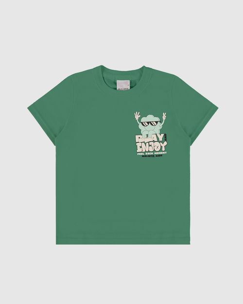 Camiseta Infantil Menino Play And Enjoy Em Algodão Malwee Kids
