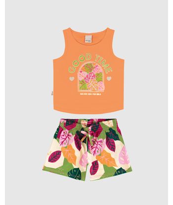Conjunto Infantil Meina Good Time For Girls Malwee Kids