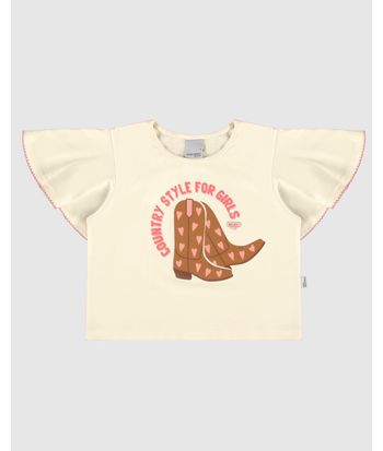 Blusa Infantil Menina Country Style For Girls Em Algodão Malwee Kids