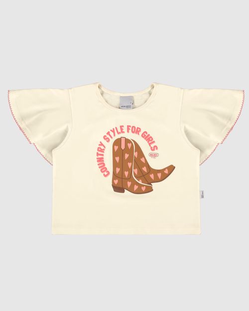 Blusa Infantil Menina Country Style For Girls Em Algodão Malwee Kids