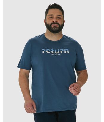 Camiseta Masculina Plus Size Return To Your Roots Em Algodão