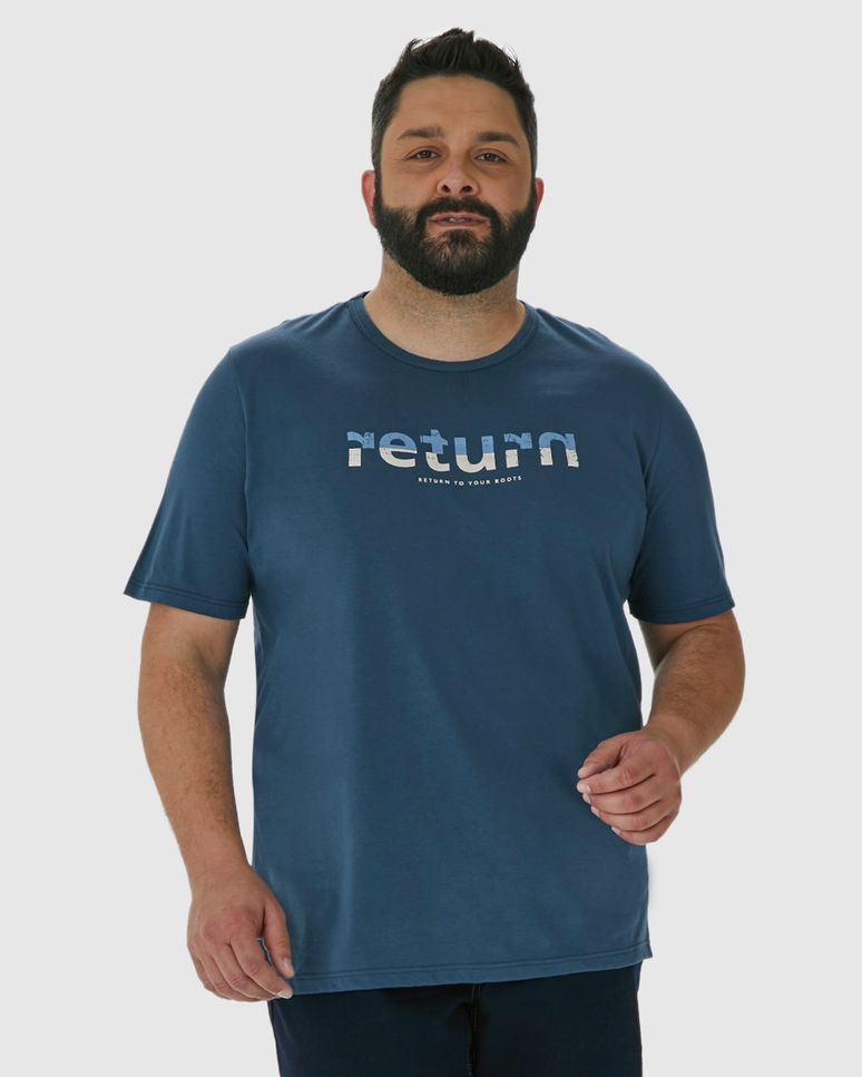 Camiseta Masculina Plus Size Return To Your Roots Em Algodão