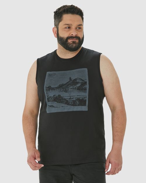Regata Masculina Plus Size Memories Of Brazil Em Algodão