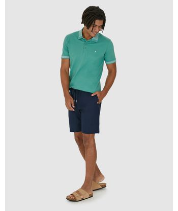 Bermuda Comfort Masculina Bolso Funcional Em Viscolinho