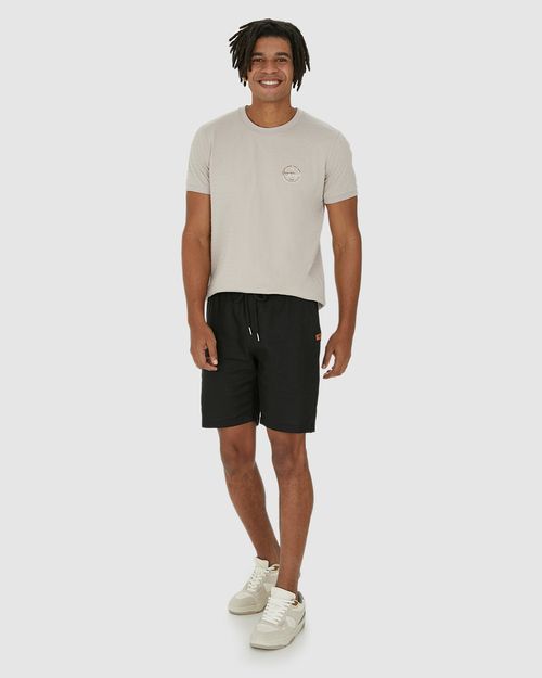 Bermuda Comfort Masculina Bolso Funcional Em Viscolinho