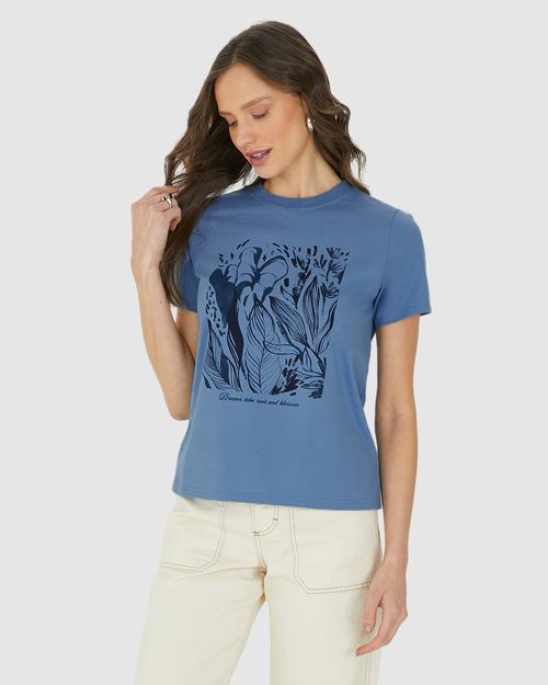 Camiseta Feminina Dreams Take Root And Blossom Em Algodão