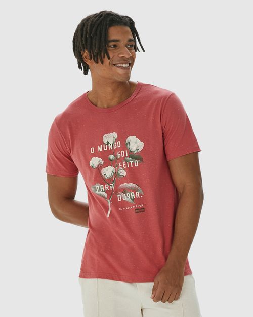 Camiseta Masculina O Mundo Foi Feito Para Durar Em Malha Botonê