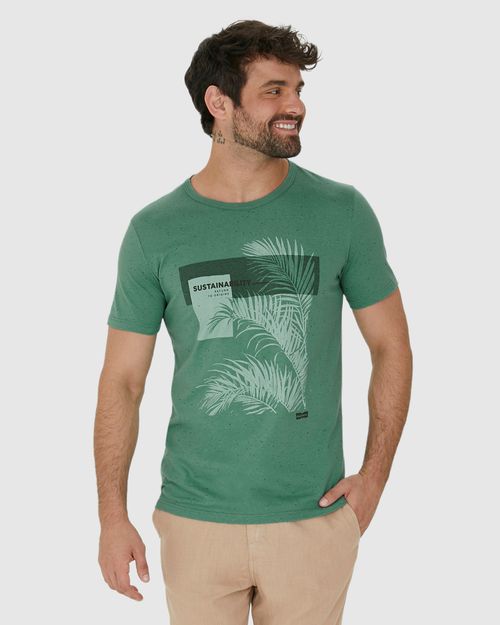 Camiseta Masculina Sustainability Return To Origins Em Malha Botonê