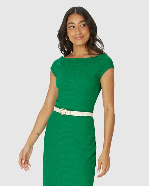 Blusa Justa Feminina Decote Canoa Em Malha Texturizada