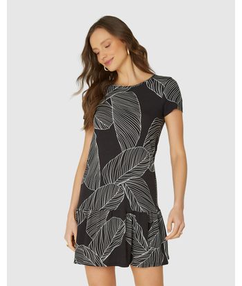 Vestido Feminino Marias Estampado Em Viscose Stretch