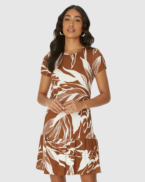 Vestido Feminino Marias Estampado Em Viscose Stretch