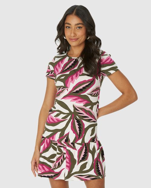 Vestido Feminino Marias Estampado Em Viscose Stretch