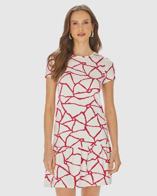 Vestido Feminino Marias Estampado Em Viscose Stretch
