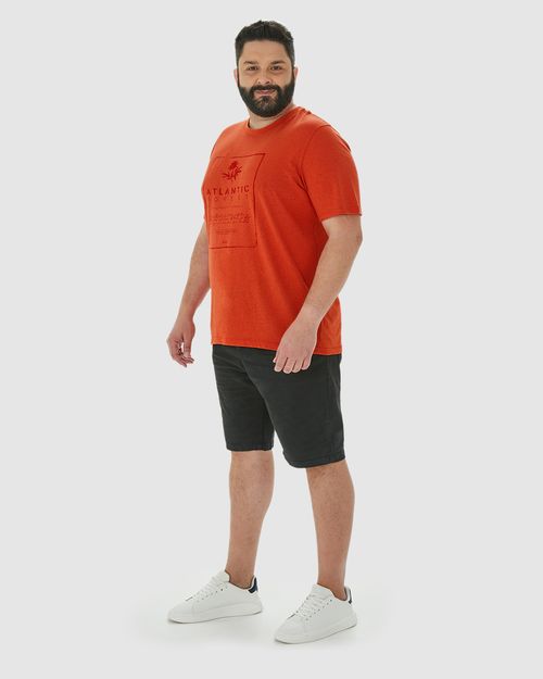 Camiseta Masculina Plus Size Atlantic Forest Em Malha Botonê