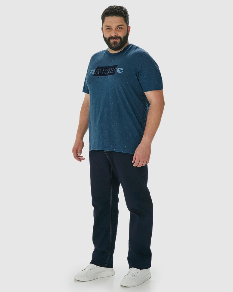Camiseta Masculina Plus Size Nature Em Malha Botonê