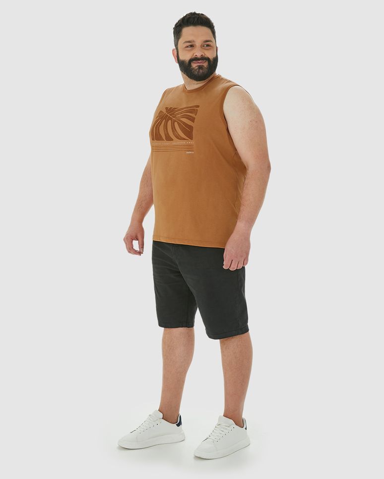 Regata Masculina Plus Size Atlantic Forest Em Algodão