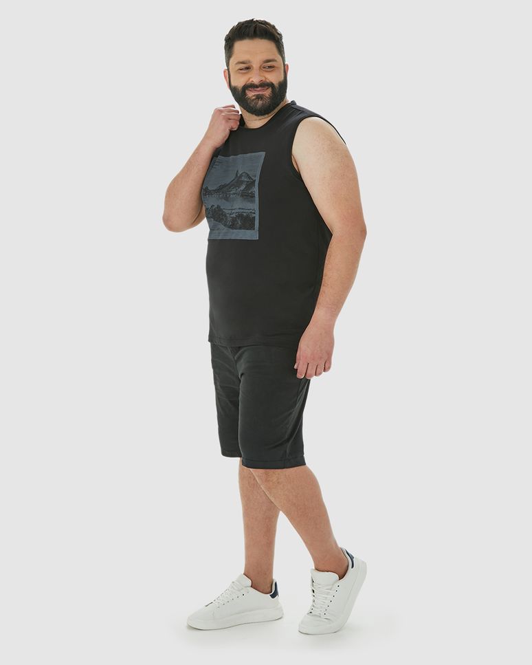 Regata Masculina Plus Size Memories Of Brazil Em Algodão