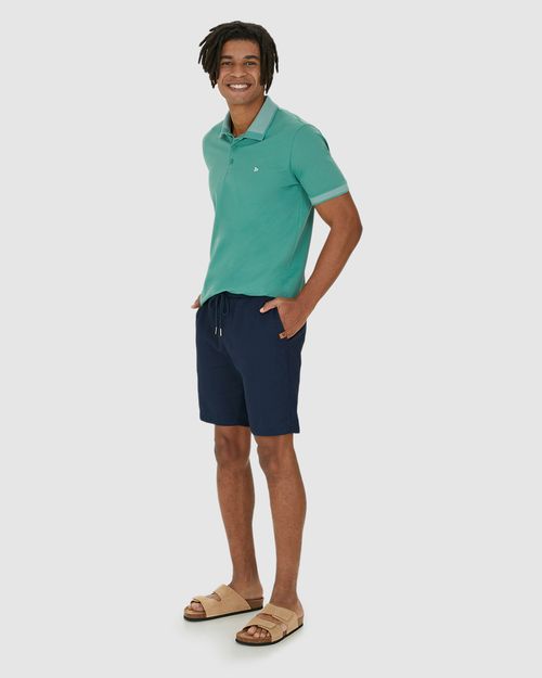 Bermuda Comfort Masculina Bolso Funcional Em Viscolinho