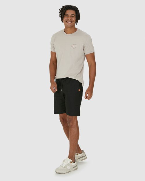 Bermuda Comfort Masculina Bolso Funcional Em Viscolinho