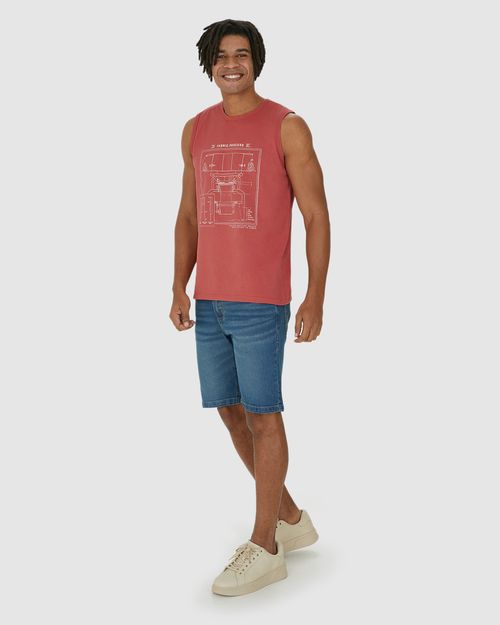 Regata Masculina Fabric Process Em Algodão