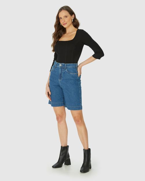 Blusa Long Cropped Feminina Corset Em Ribana