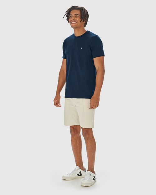 Camiseta Masculina Abertura Lateral Em Malha Texturizada