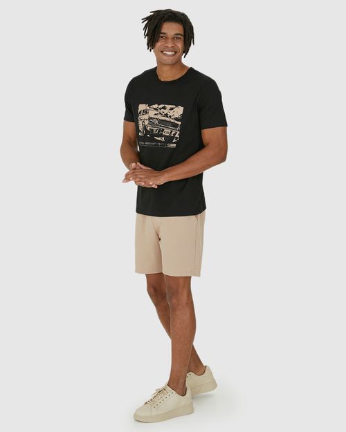 Camiseta Masculina Hand Built Cars Em Algodão