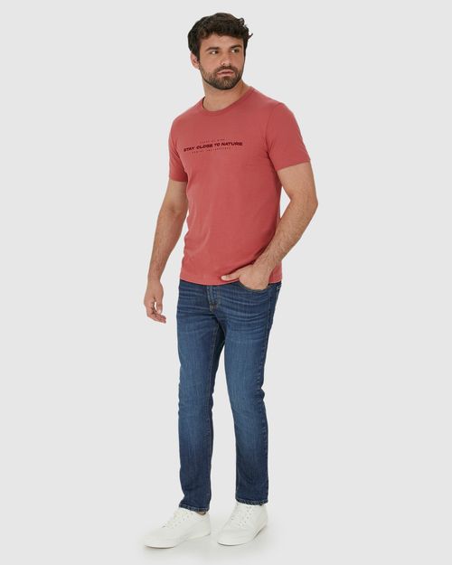 Camiseta Masculina Stay Close To Nature Em Algodão