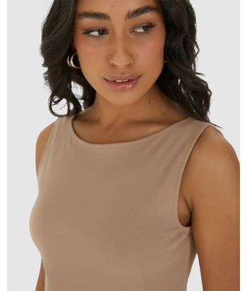 Vestido Midi Feminino Reto Duas Formas De Uso Em Ribana