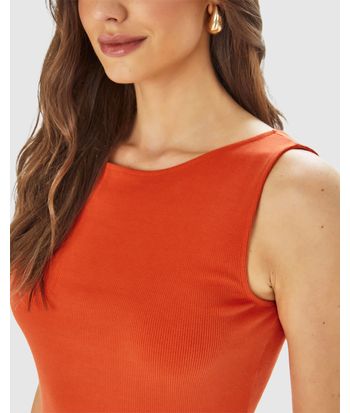 Vestido Midi Feminino Reto Duas Formas De Uso Em Ribana