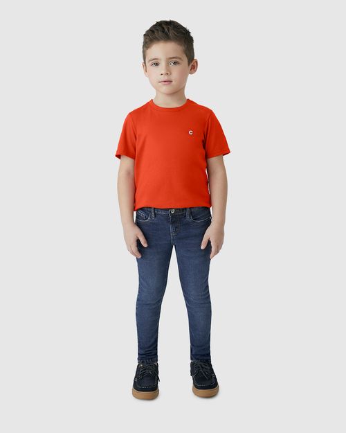 Calça Menino Skinny Em Jeans Super Elastano - Carinhoso