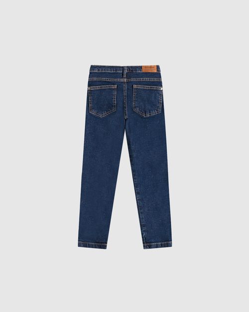 Calça Menina Skinny Em Jeans Com Elastano - Carinhoso