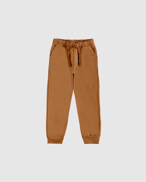 Calça Menino Jogger Cadarço Frontal Em Moletom Flanelado - Carinhoso