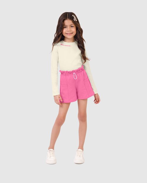 Conjunto Infantil Menina Blusa Magical Adventure E Shorts Malwee Kids