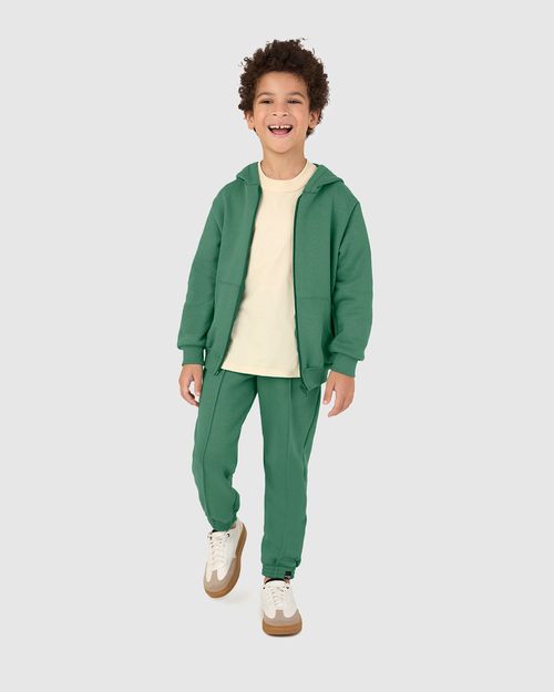 Calça Infantil Unissex Jogger Em Moletom Comfy Flanelado Malwee Kids