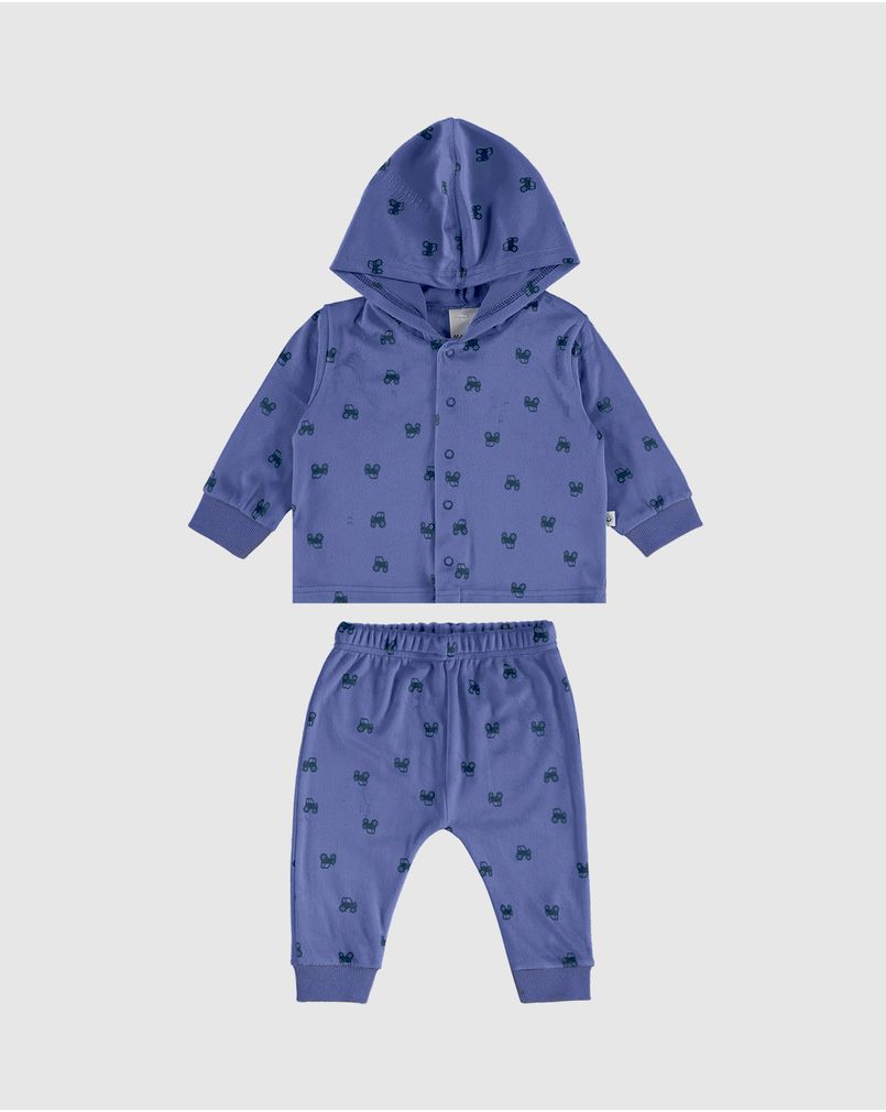 Conjunto Infantil Menino Jaqueta Calça Saruel Malha Plush Malwee