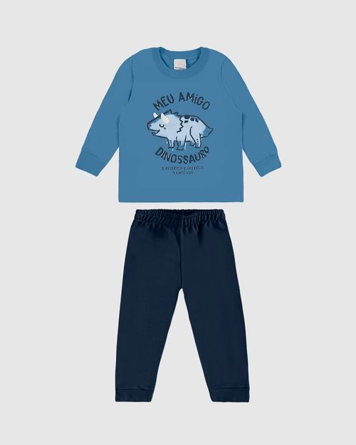 Conjunto Infantil Menino Meu Amigo Dinossauro Em Algodão Malwee Kids