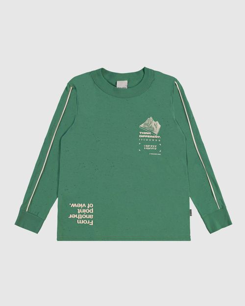 Camiseta Infantil Menino Manga Longa Com Estampa Malha Botonê Malwee Kids